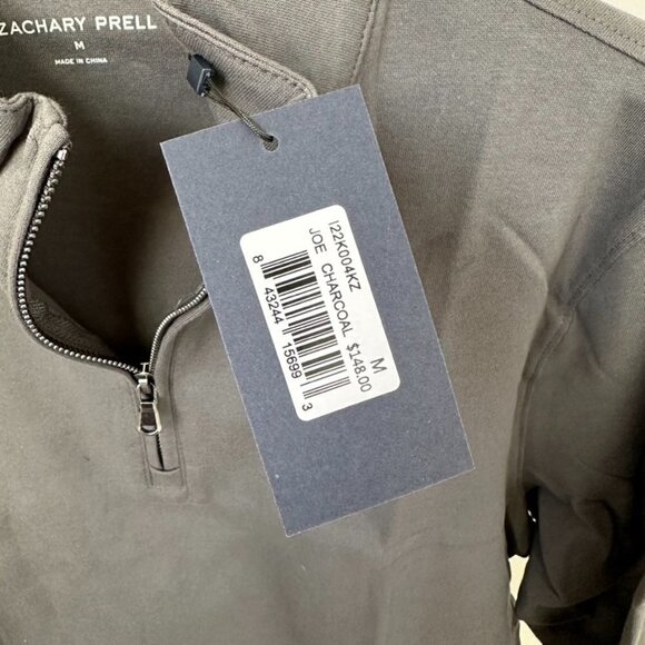 Zachary Prell Men's Joe Quarter Zip Pullover Grey NWT Sz M - Picture 8 of 12